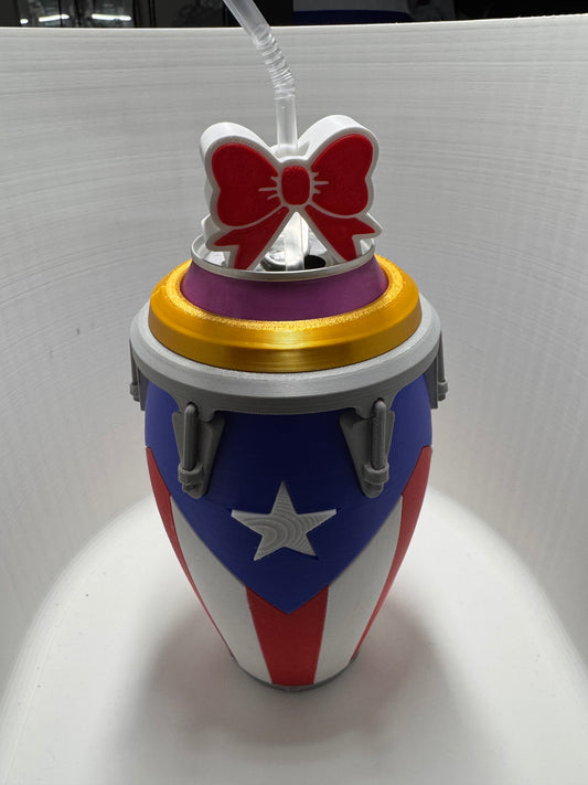 Puerto Rican Pride Conga Drum Can Holder – Pa' Que Tú Lo Sepas