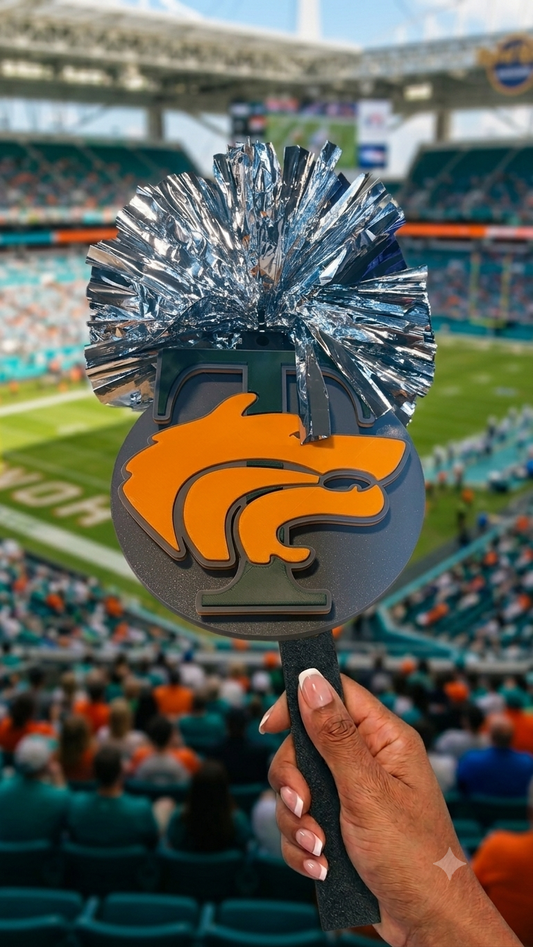 Custom Fan Cheer Stick with  Pom Pom