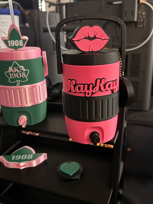 Retro Soda Can Holder Bundle | logo, nail saver opener, straw topper