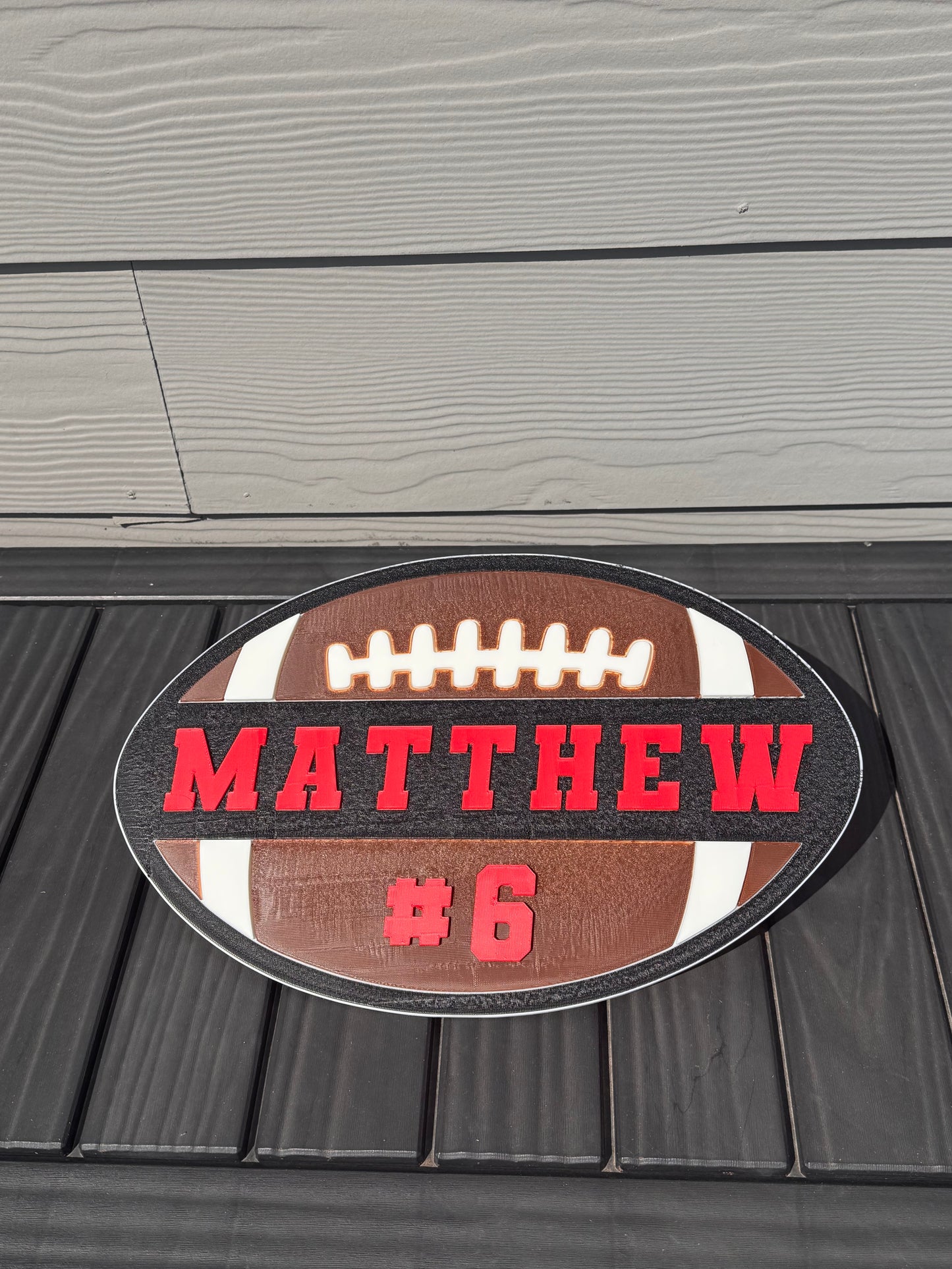 Custom 3D-Printed Sports Name Sign
