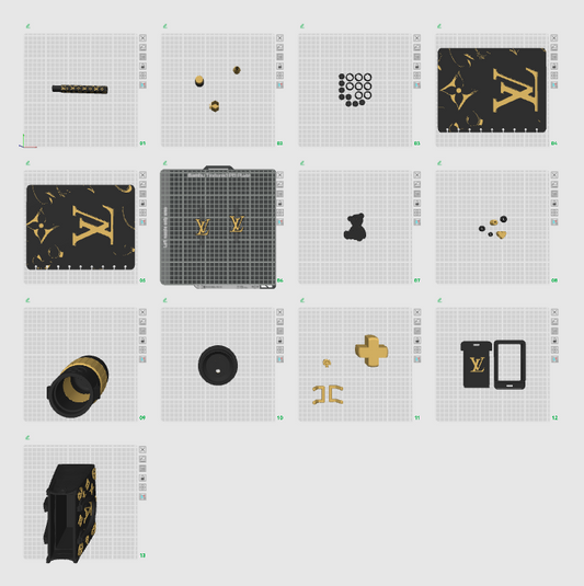 Black & Gold Luxury Notebook Printing Digital Bundle (3MF)