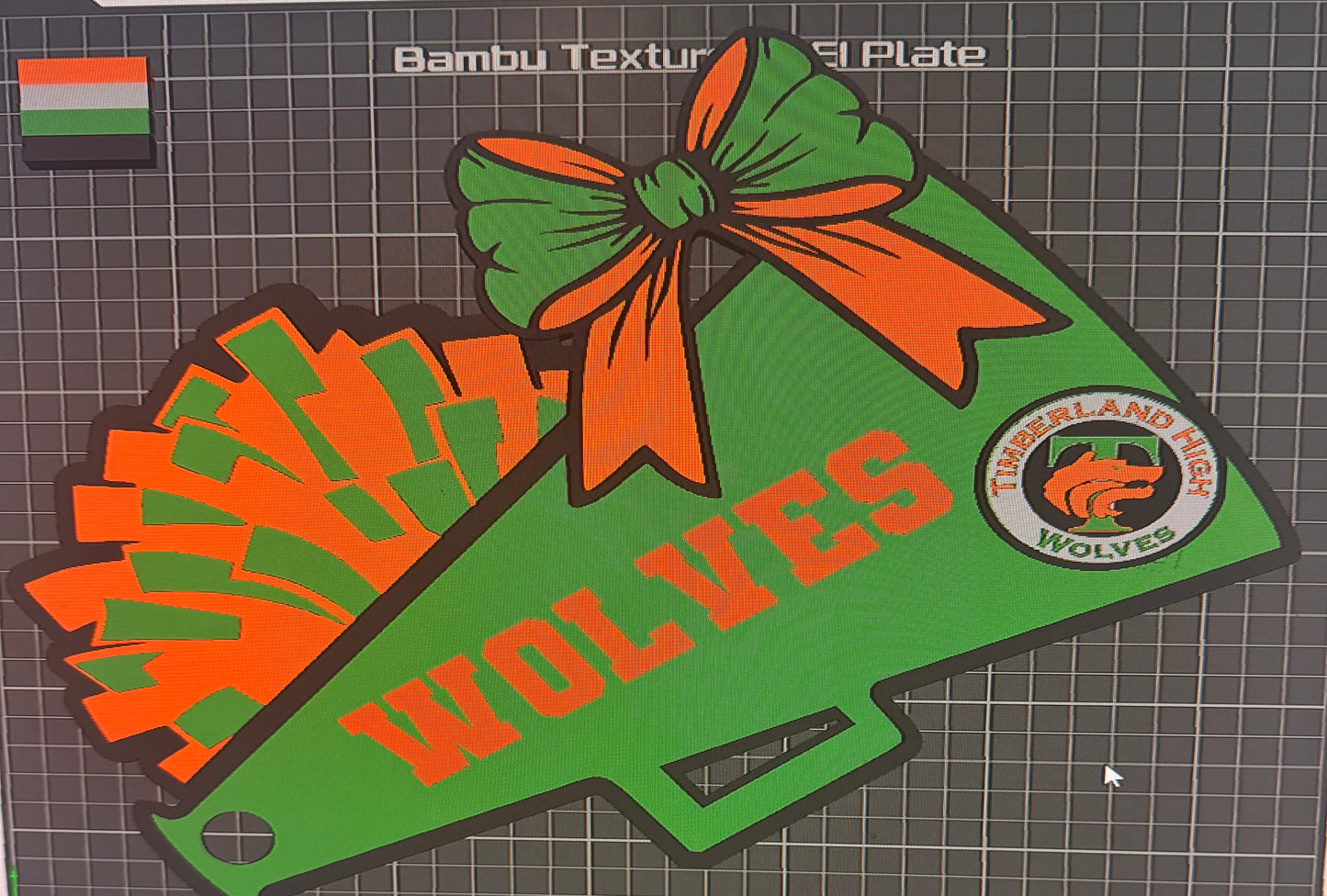 Custom 3D-Printed Sports Name Sign