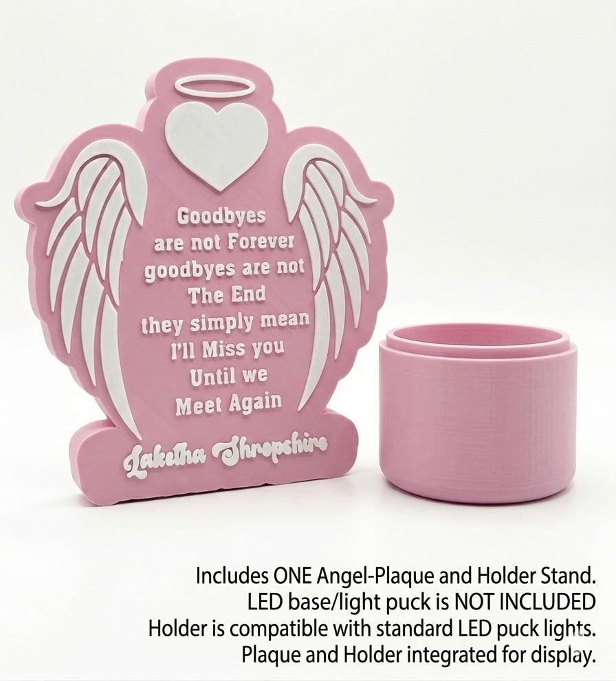 "Memorial Angel Wings” Base (Base Only)
