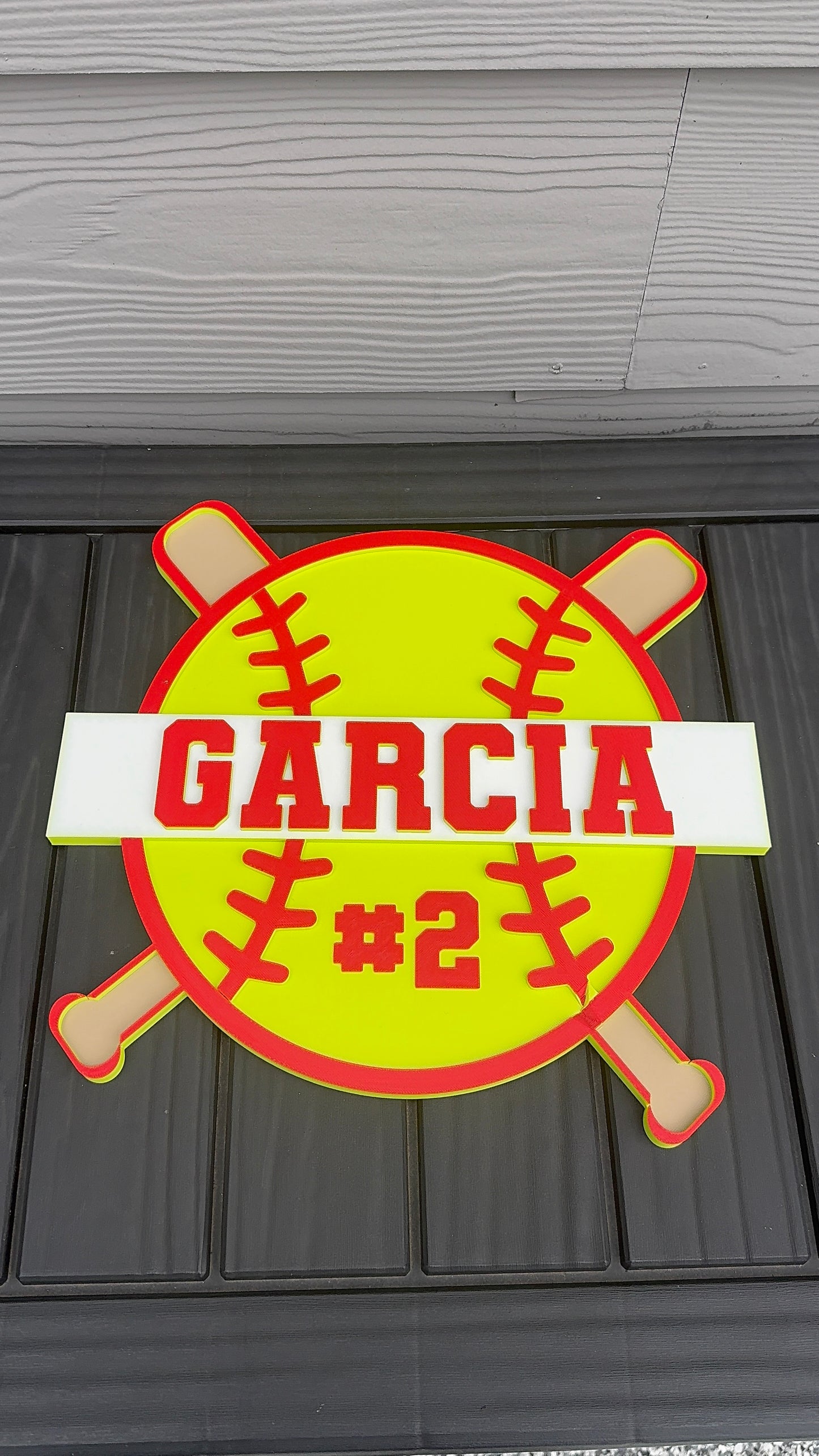Custom 3D-Printed Sports Name Sign