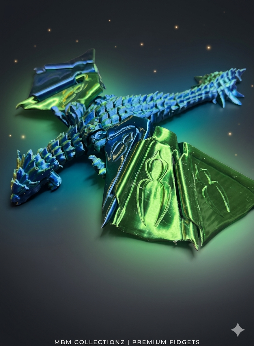 Articulated Fidget Dragon – Stress Relief Toy
 (Multi-Segment, Flexible)
