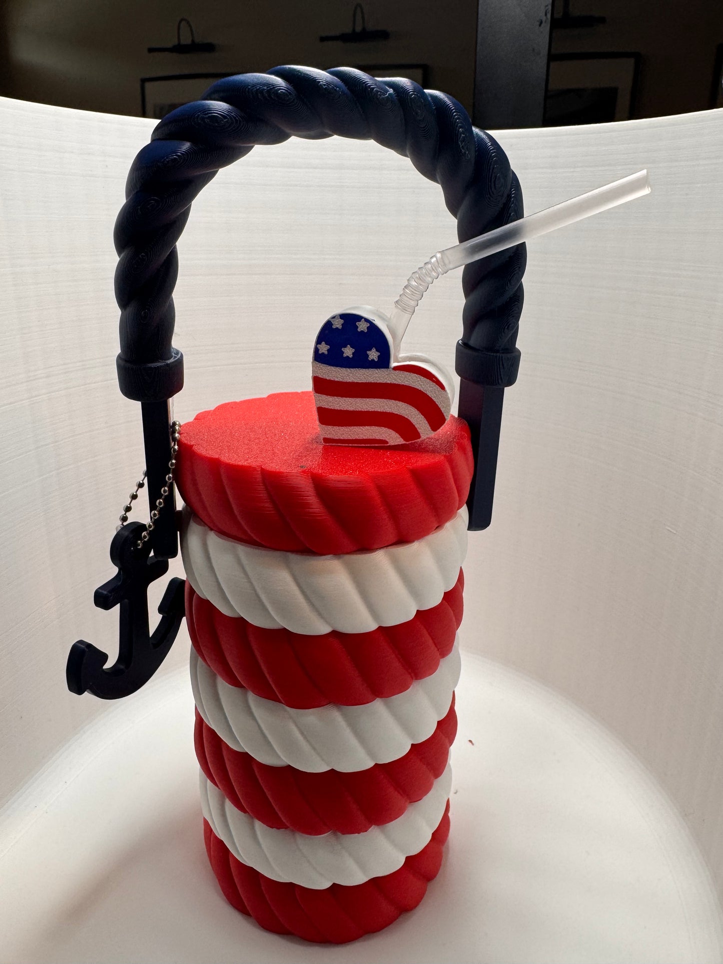 Patriotic Rope-Style Can Cooler