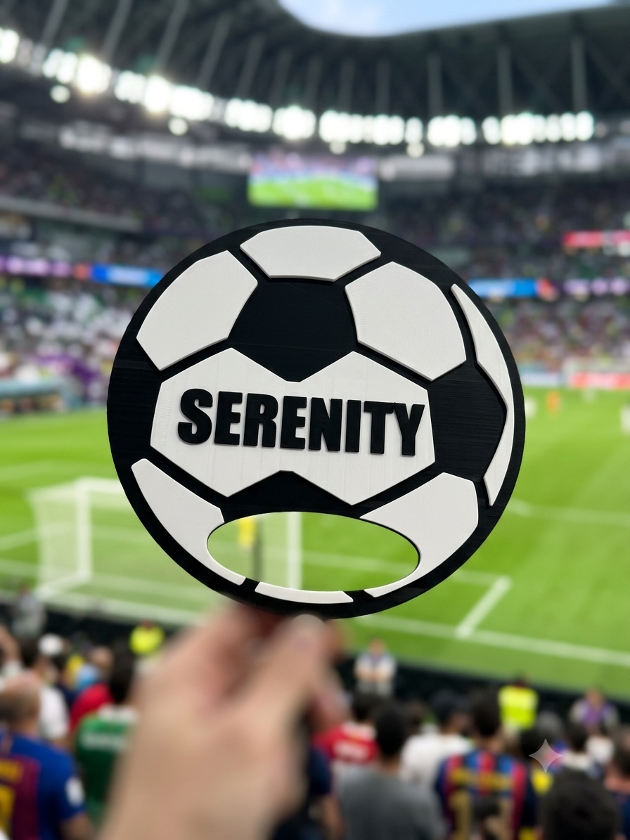 Custom 3D-Printed Sports Name Sign