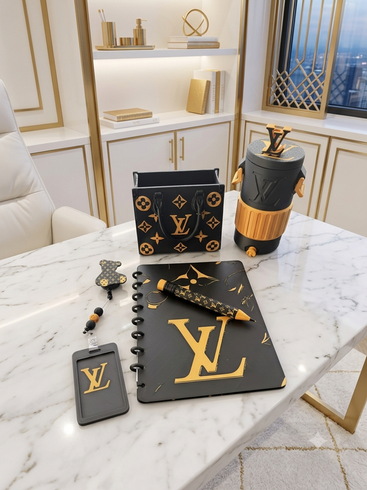 Black & Gold Luxury Notebook Printing Digital Bundle (3MF)